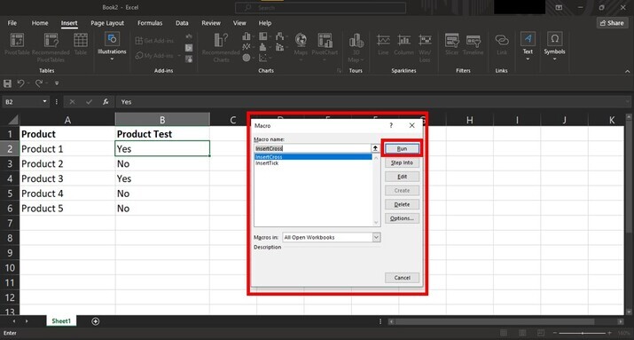 Excel 如何快速在单元格中插入√和X符号