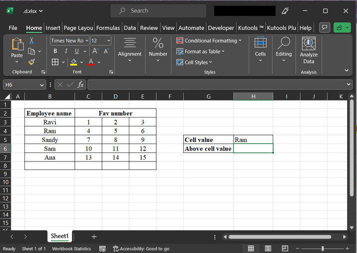 Excel 如何查找值并返回上方或下方的单元格