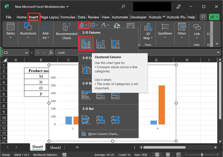 Excel 如何制作累积求和图表