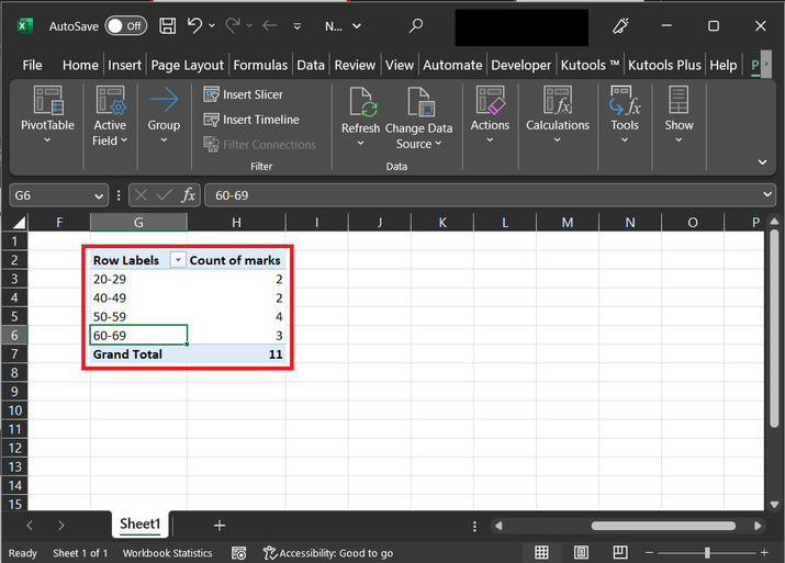 Excel 如何在数据透视表中按范围进行分组
