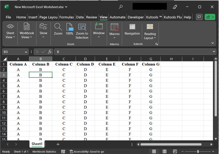 Excel 如何在工作表或整个工作簿中锁定特定列始终可见