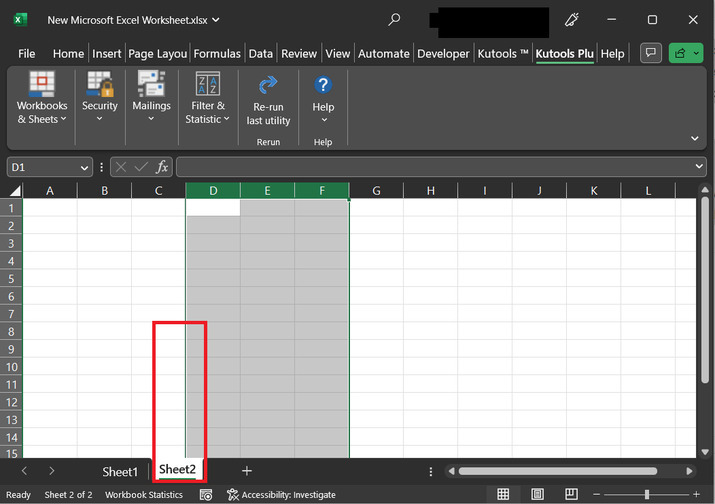 Excel 如何在工作表或整个工作簿中锁定特定列始终可见