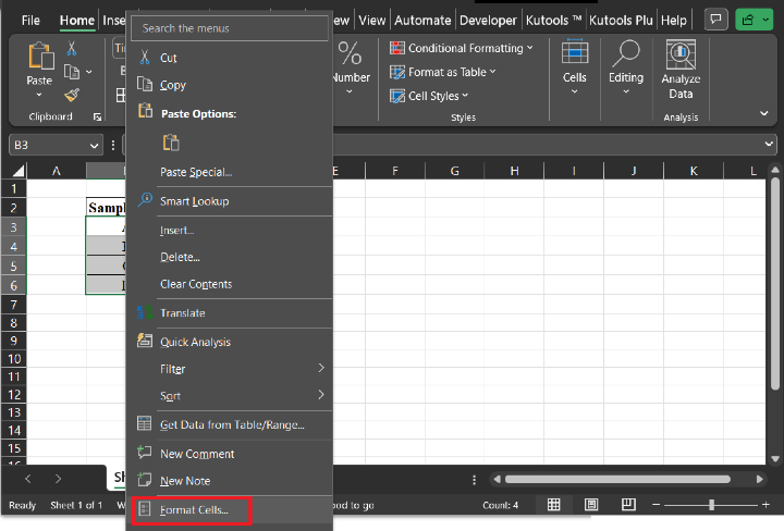 Excel 如何在保护的工作表中锁定/解锁单元格