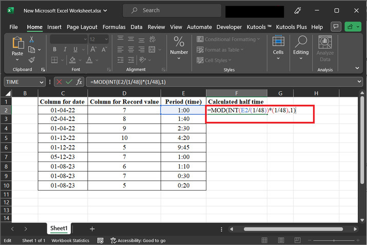 Excel 如何在数据透视表中将数据按半小时或15分钟分组