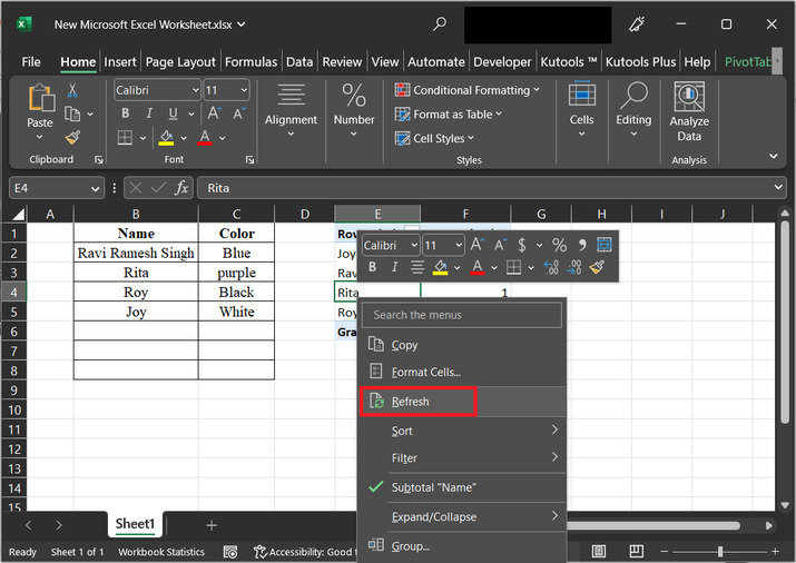 Excel 如何锁定透视表中的列宽度