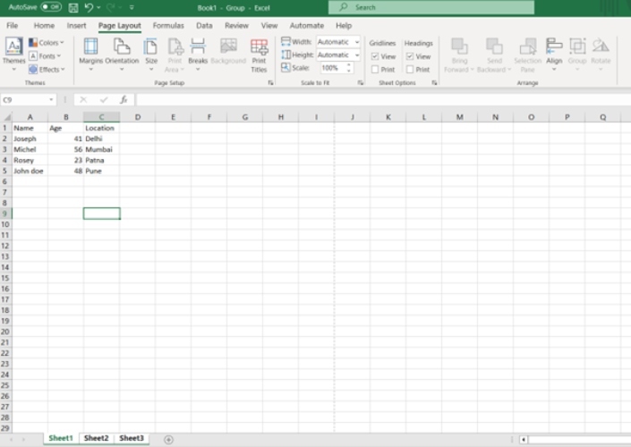 Excel 如何在不同的页面上打印每个工作表