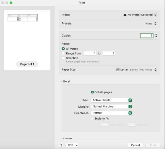 Excel 如何每页打印边框