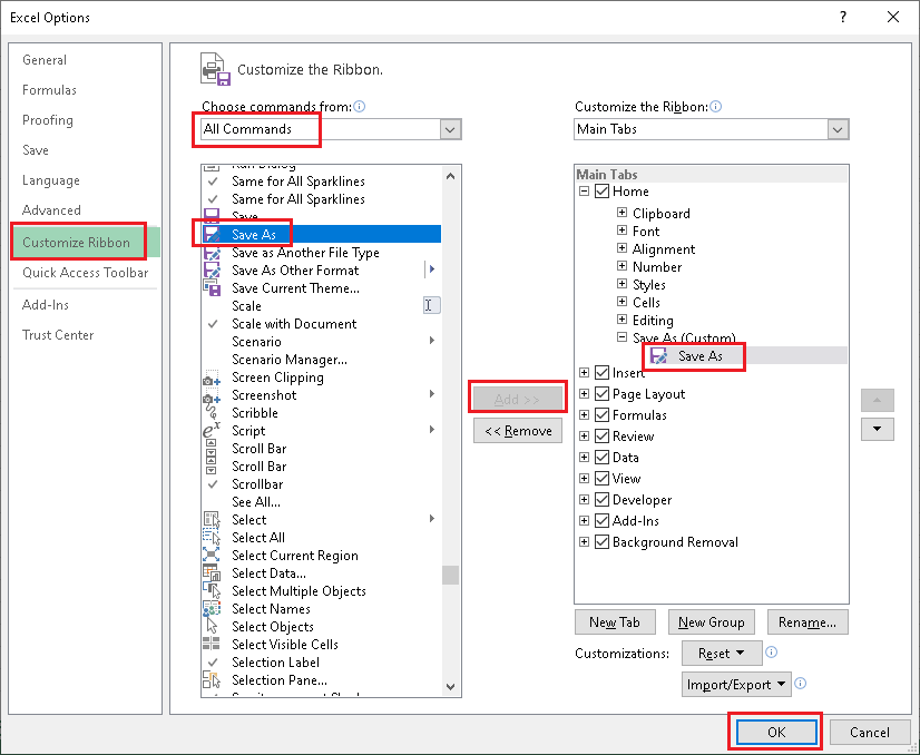 Excel 另存为快捷键