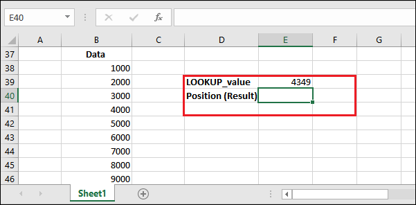 Excel 匹配函数