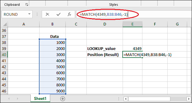 Excel 匹配函数