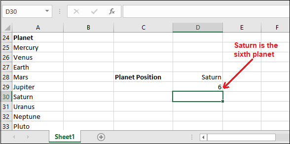 Excel 匹配函数