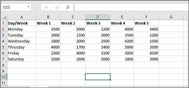 Excel 使用offset函数