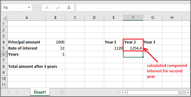 Excel 复利公式