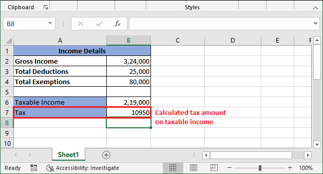 Excel 计算所得税公式