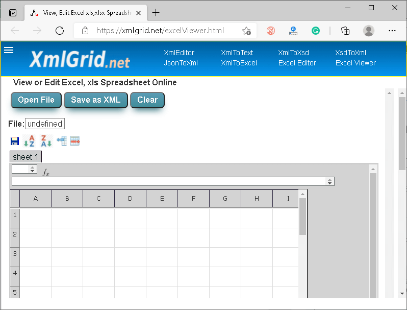 Excel 在线查看器