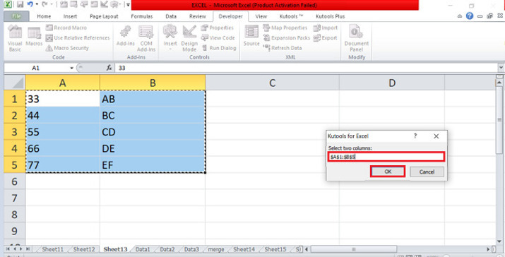 Excel 如何合并两列并交替排序的值