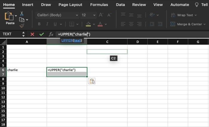 Excel 如何快速将文本转换/更改为大写字母