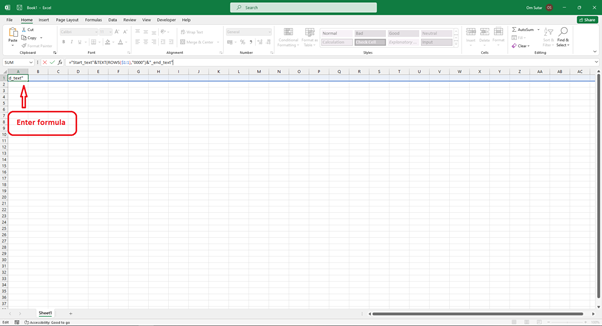 Excel 如何为每个单元格递增包含字母和数字的字符串