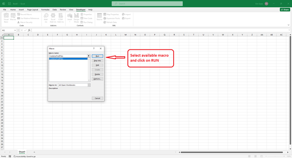 Excel 如何将文本文件导入到Excel中作为单独的工作表并使用原始名称在Excel中