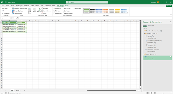 Excel 如何将文件夹中的多个文本文件导入到一个工作表中