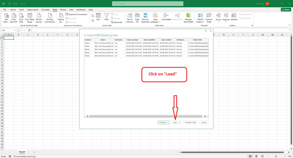 Excel 如何将多个文件名导入单元格中