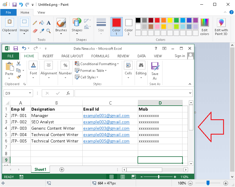 Excel 转JPG