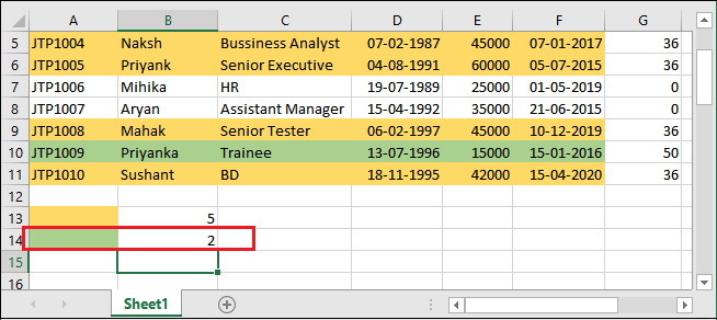 Excel 如何计算有颜色的单元格