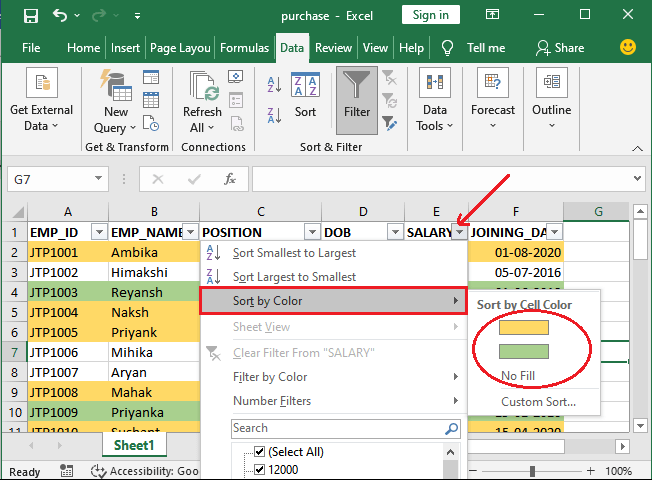 Excel 如何计算有颜色的单元格