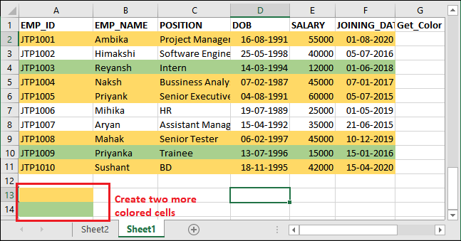 Excel 如何计算有颜色的单元格