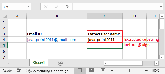 Excel 子字符串公式