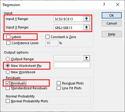 Excel 进行回归分析