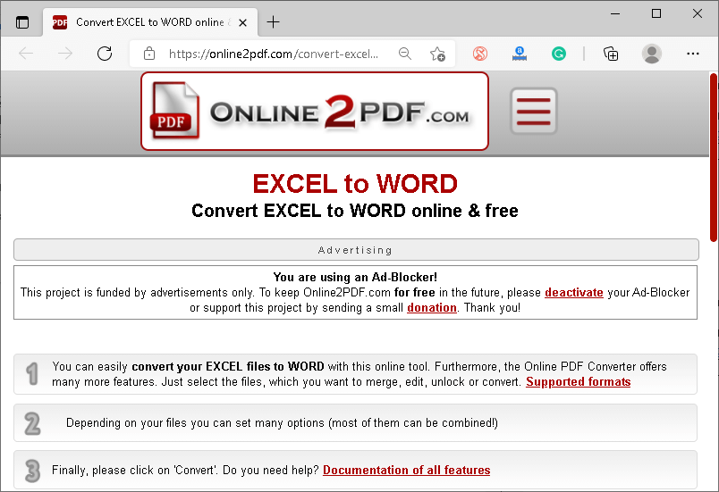 Excel 转换为Word