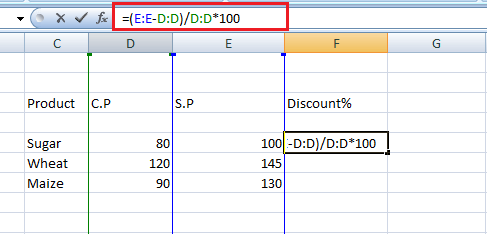 Excel 百分比公式