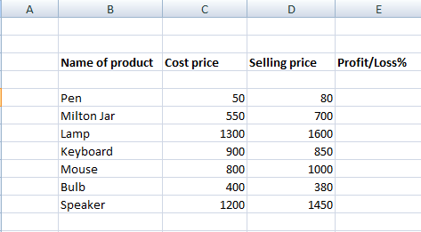 Excel 百分比公式