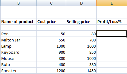 Excel 百分比公式