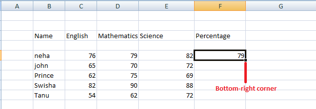 Excel 百分比公式