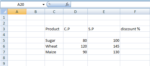 Excel 百分比公式