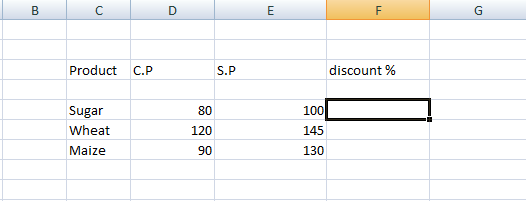 Excel 百分比公式