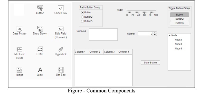 MATLAB 构建应用程序的组件