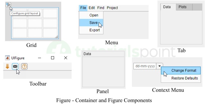 MATLAB 构建应用程序的组件