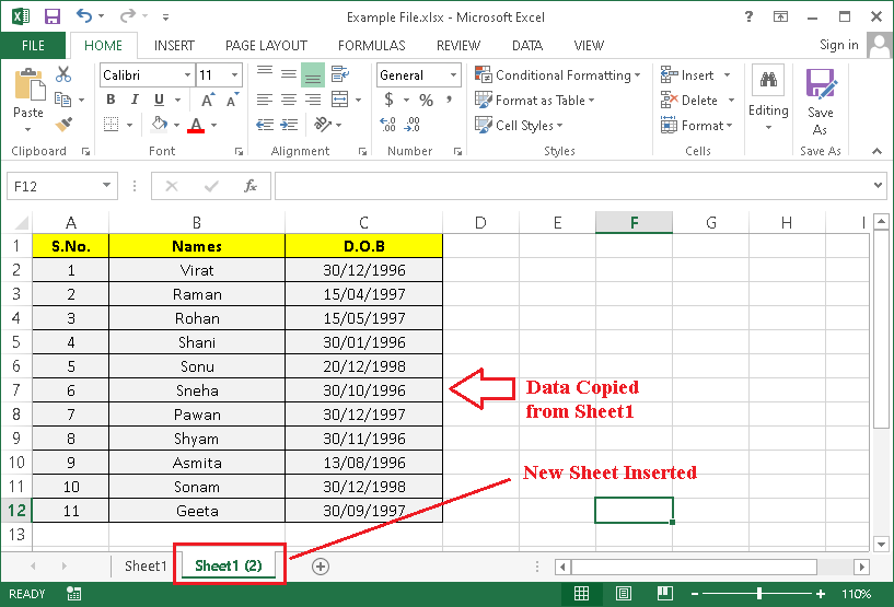 Excel 新建工作表快捷键