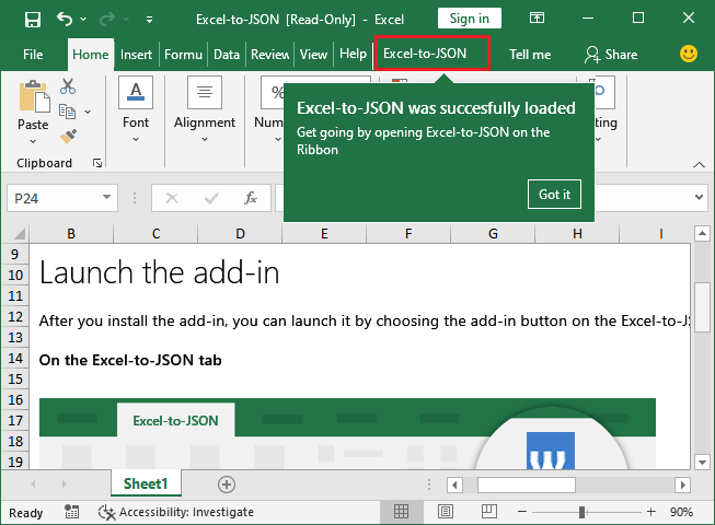 Excel 如何转换为JSON