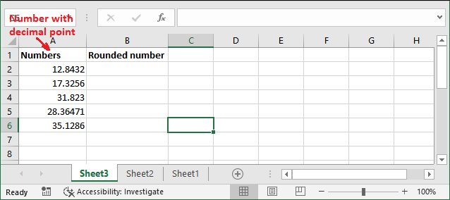 Excel ROUND公式