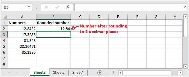 Excel ROUND公式