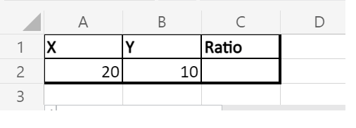 Excel 比率