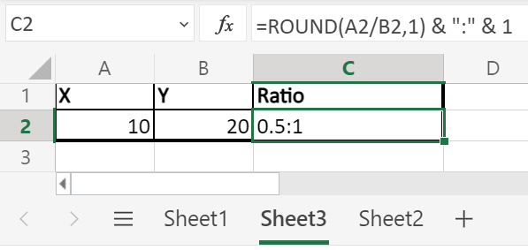 Excel 比率