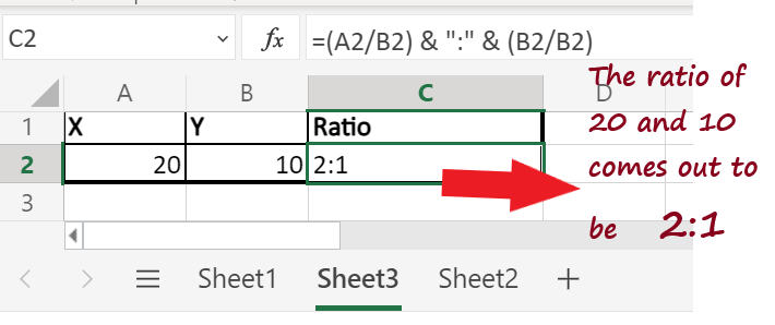 Excel 比率