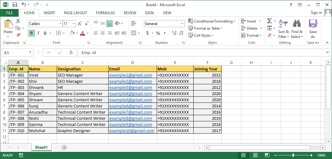 Excel 删除行快捷键