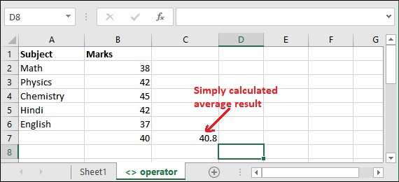 Excel 不等于运算符