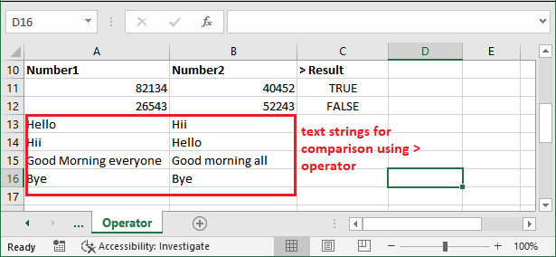 Excel 逻辑运算符